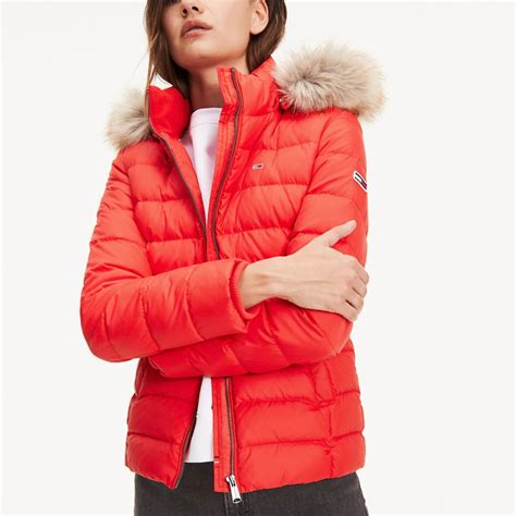 Doudoune Femme Tommy Hilfiger Rouge .